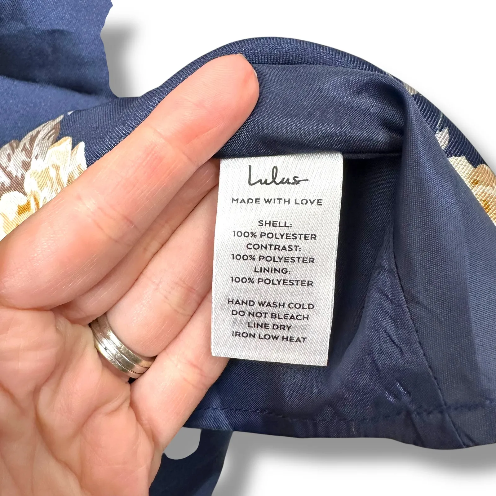 Lulus NWT Elegant Pick Navy Blue Floral Sleeveless Bustier Maxi Dress Medium - Image 11