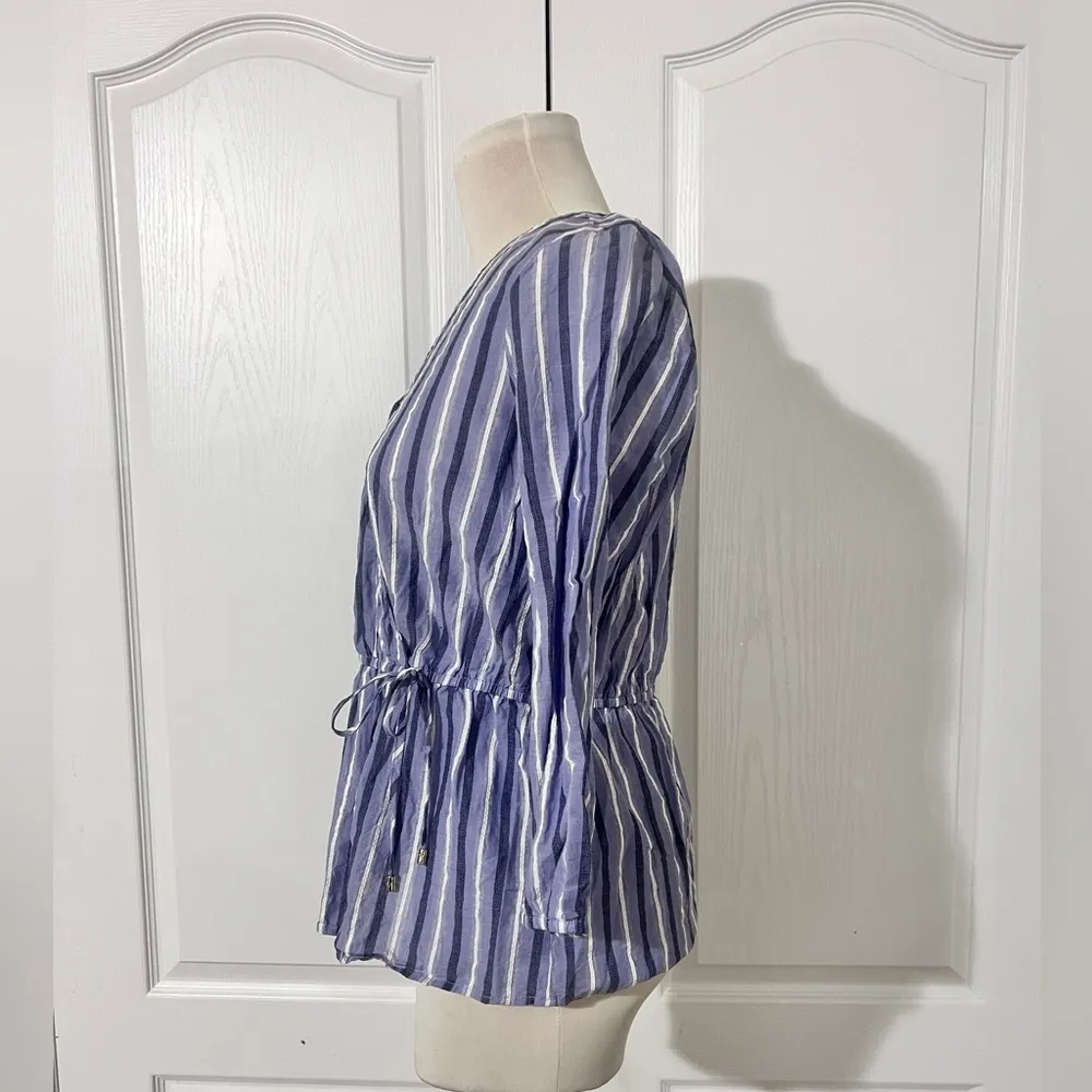 Marc New York 100% Cotton V Neck Wrap Shirt - sZ S - Image 2