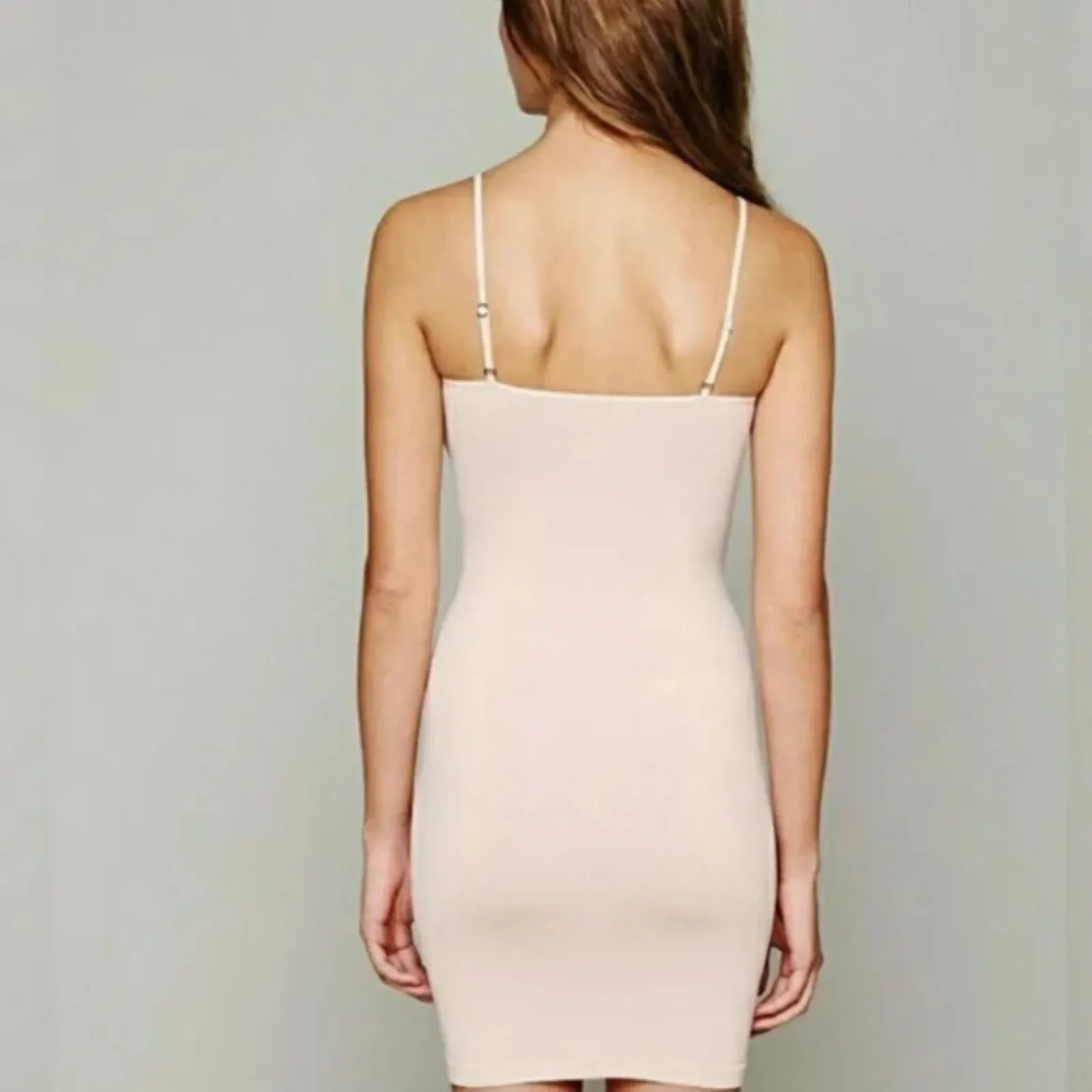 Free People Womens Pink Comfort Crushed Seamless Mini Slip Dress Size XS/S NWT! - Image 2