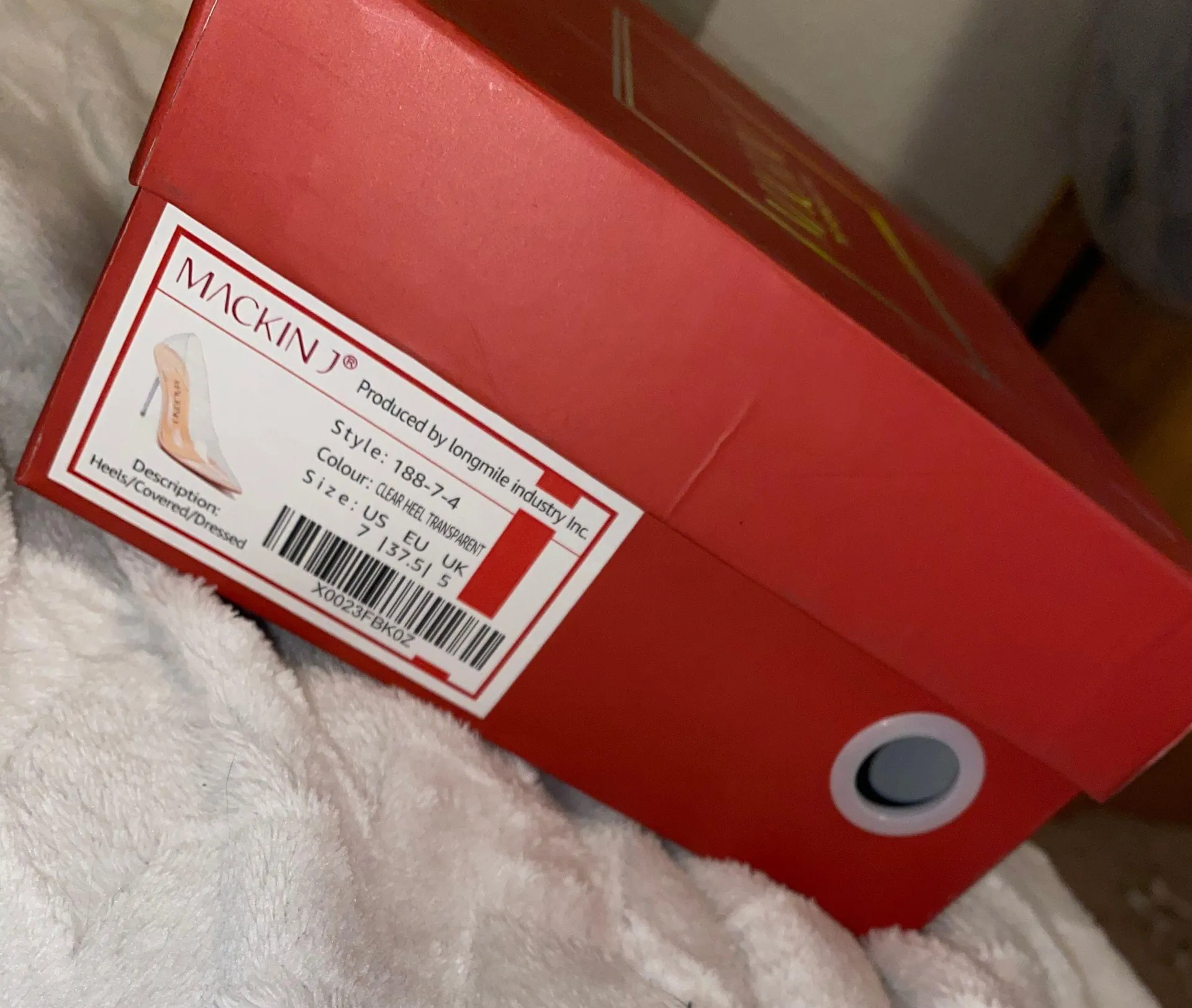 Clear Heels Tan Size 7 - Image 7