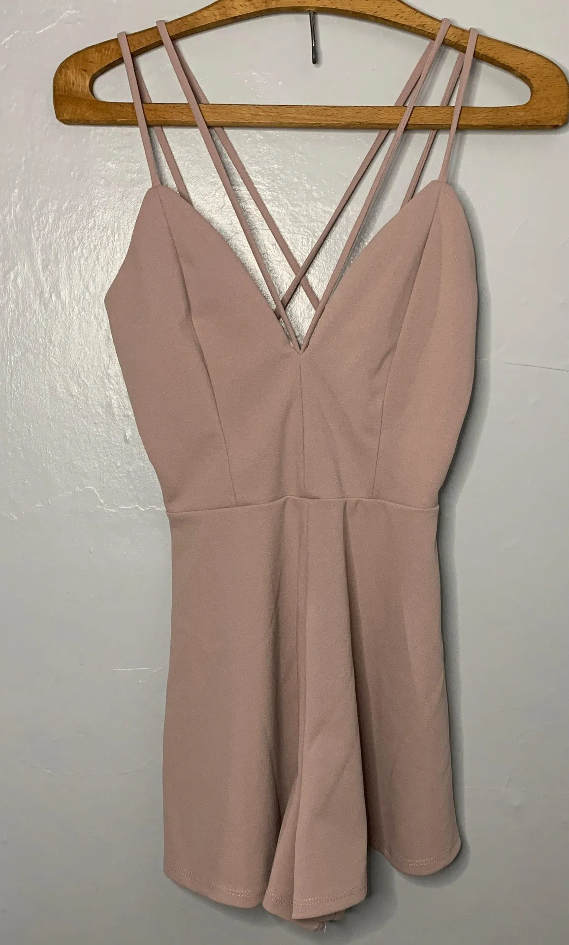Mauve Criss Cross Romper - Image 3