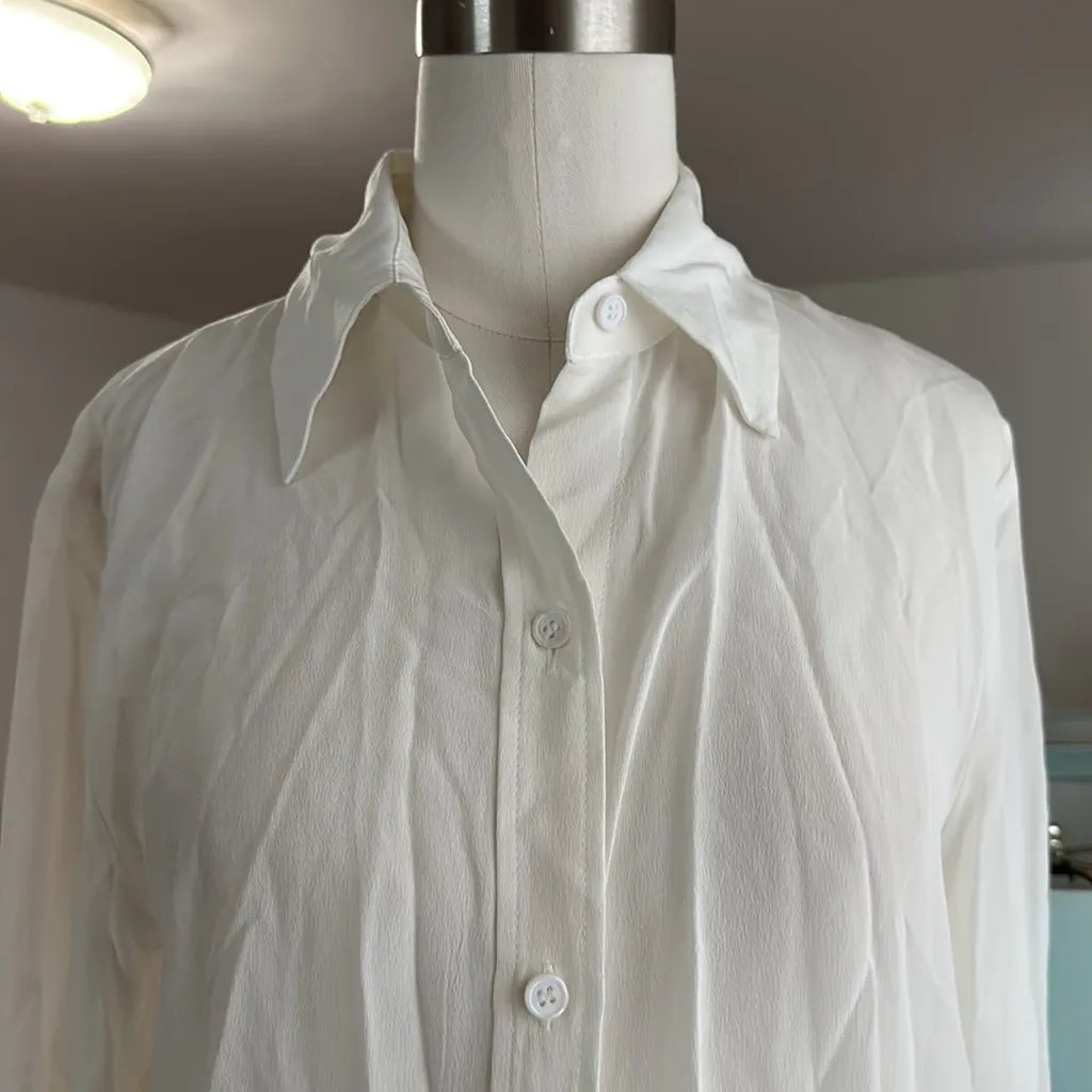 Flowy silk blouse - Image 3