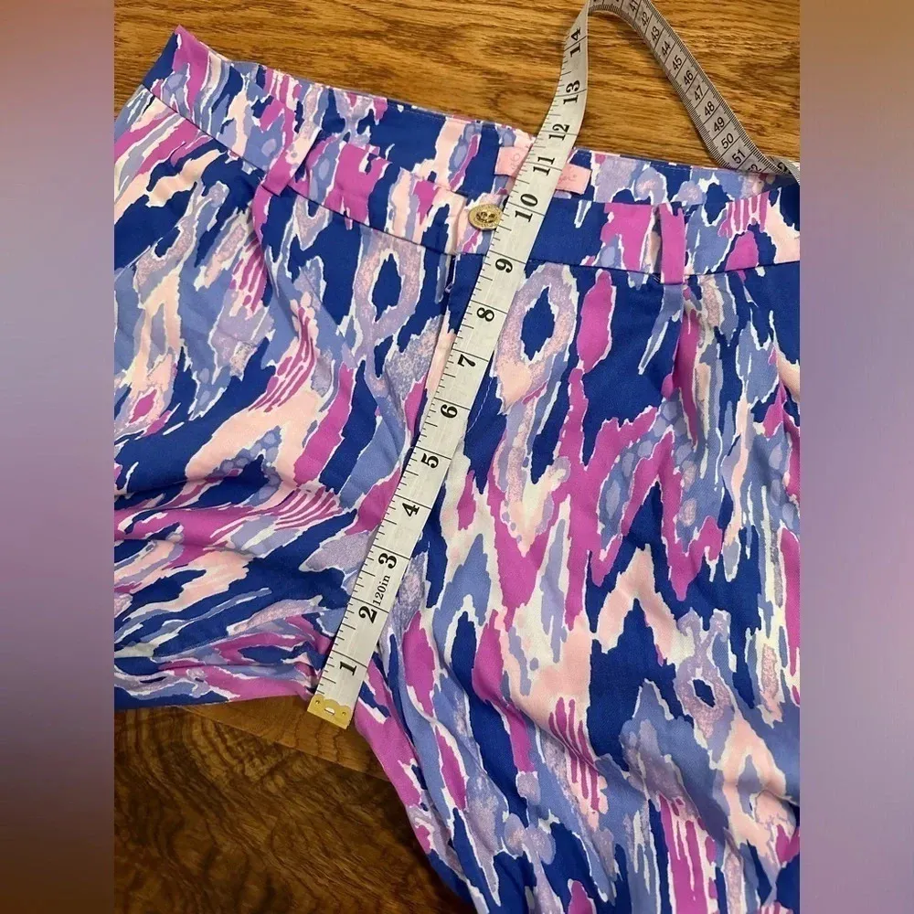 Lilly Pulitzer Amethyst One Too Many Print Purple Saffron Jogger Pants Size 6 - Image 9