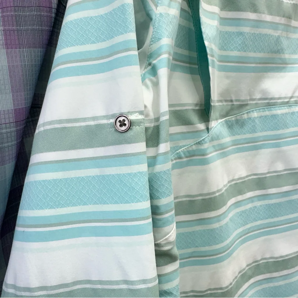 2 Columbia omni-shade long sleeve button down fishing‎ shirts women's medium - Image 8