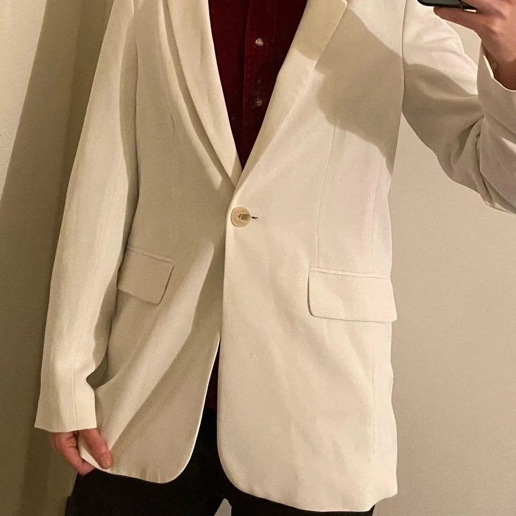 H&M Classic Cream Blazer - Image 5