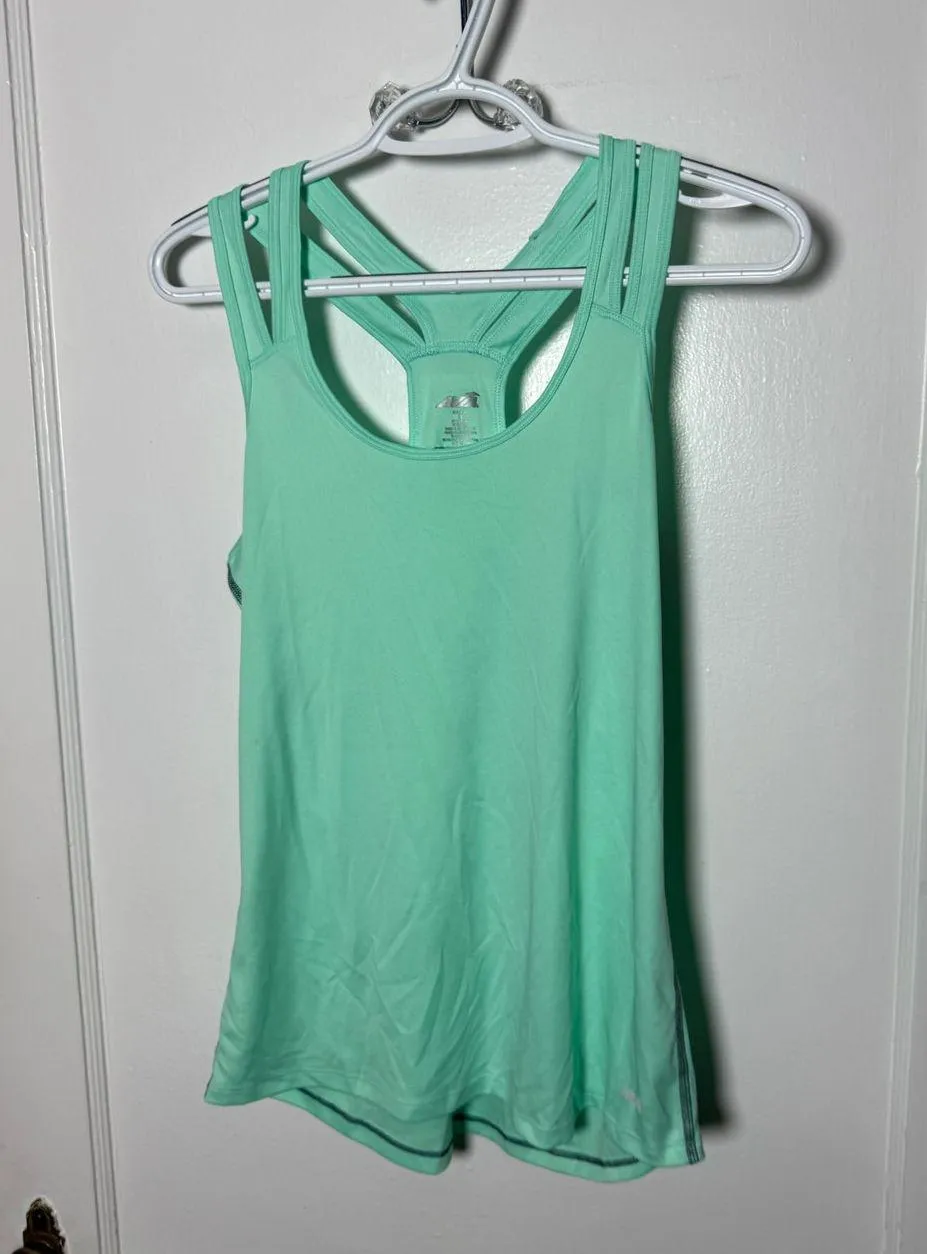 AVIA Athletic Tank Top Racerback Light Green Running Yoga Activewear Women's S - Image 2