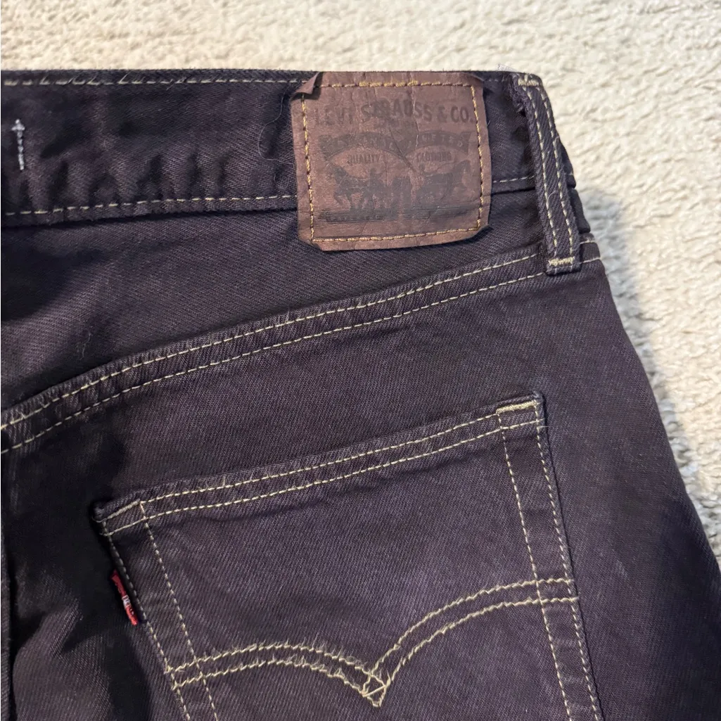 Levi’s Women's Dark Purple/Black Straight Leg Jeans ‘94 Baggy - Image 3
