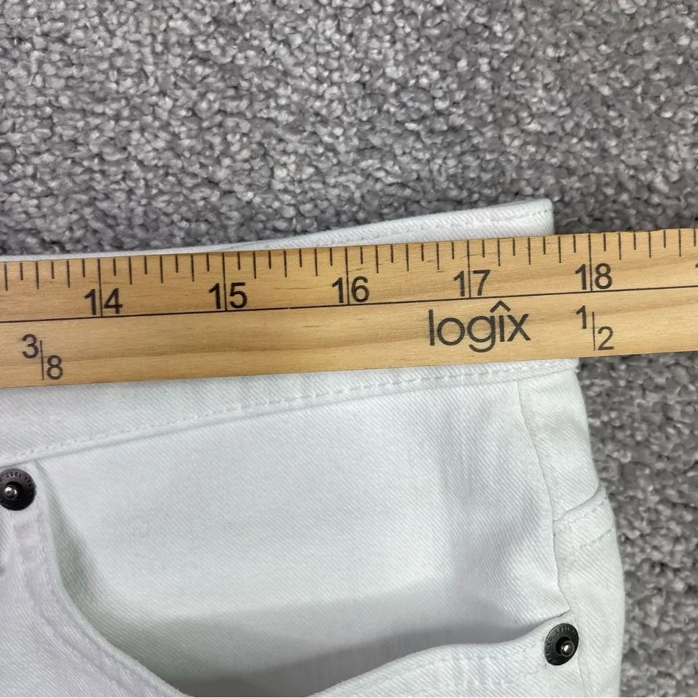 LRL Ralph Lauren Jeans Women’s 14 White Straight Leg High Rise Modern Curvy - Image 8