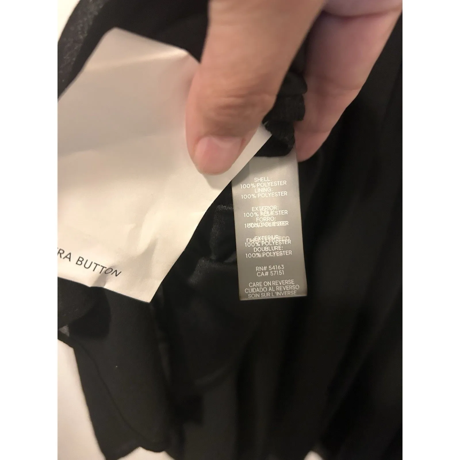 Karl Lagerfeld Impulse Black Sleeveless Rhinestone Button-Up Ruched Dress 4 B5 - Image 7