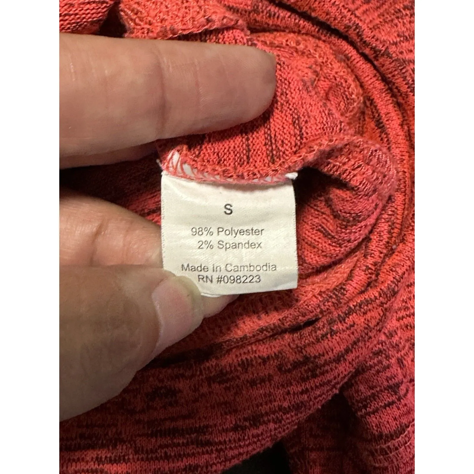 BCG Athletic Full Zip Hoodie Red Size S - Image 5