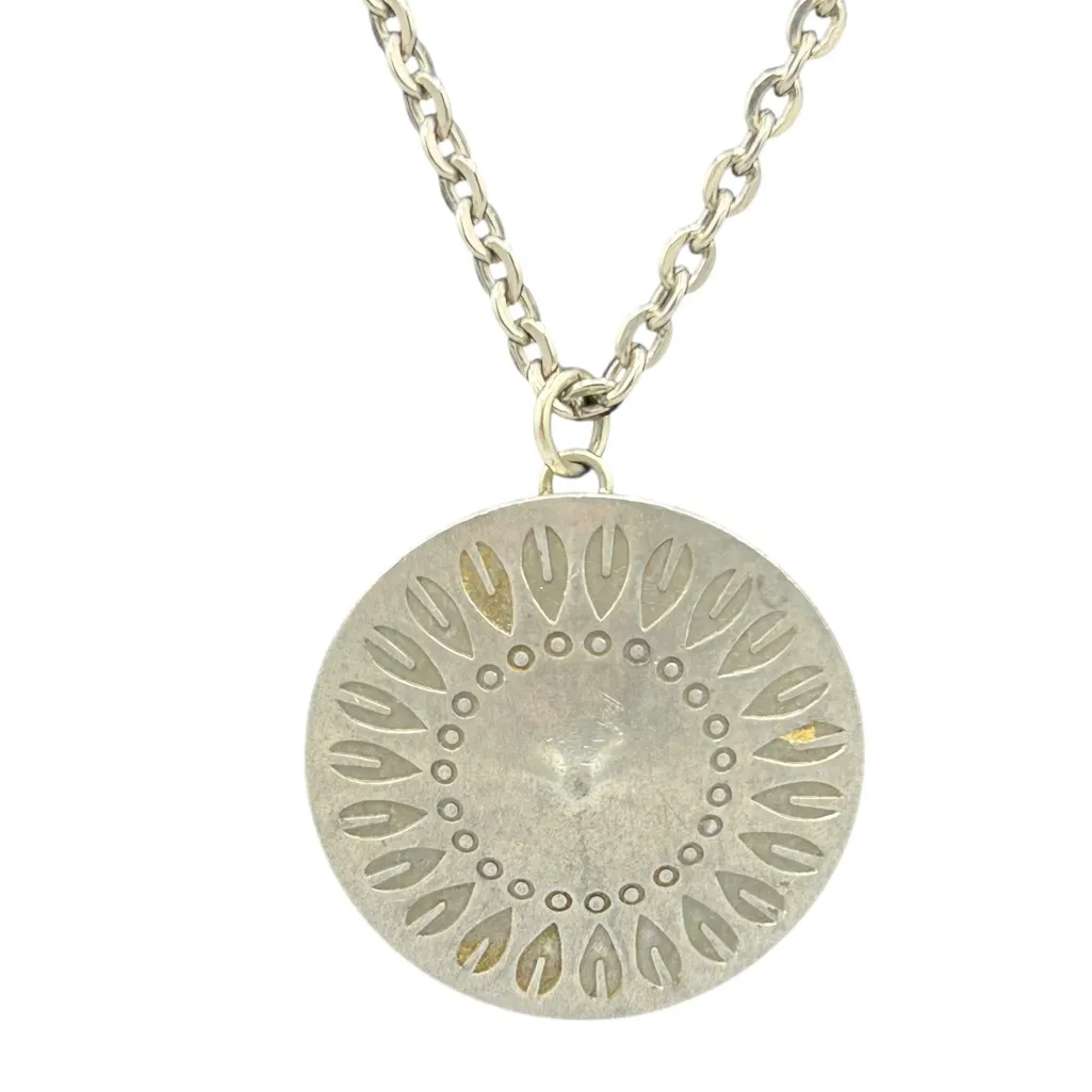 Vintage Jørgen Jensen Danish Pewter Necklace | Unisex Scandinavian Pendant Silver - Image 3