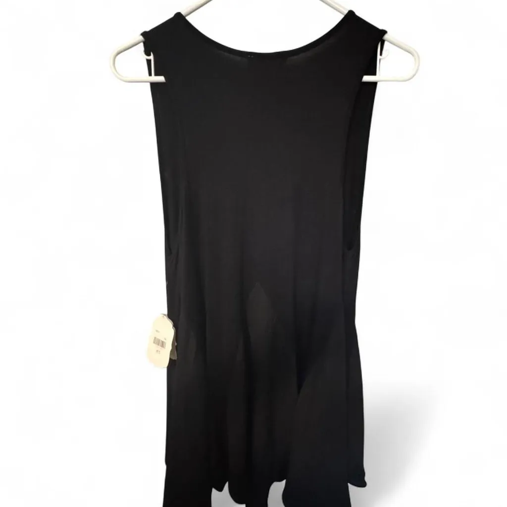 Altar’d State Black Handkerchief Hem Tank Top – Size Large (NWT) - Image 2