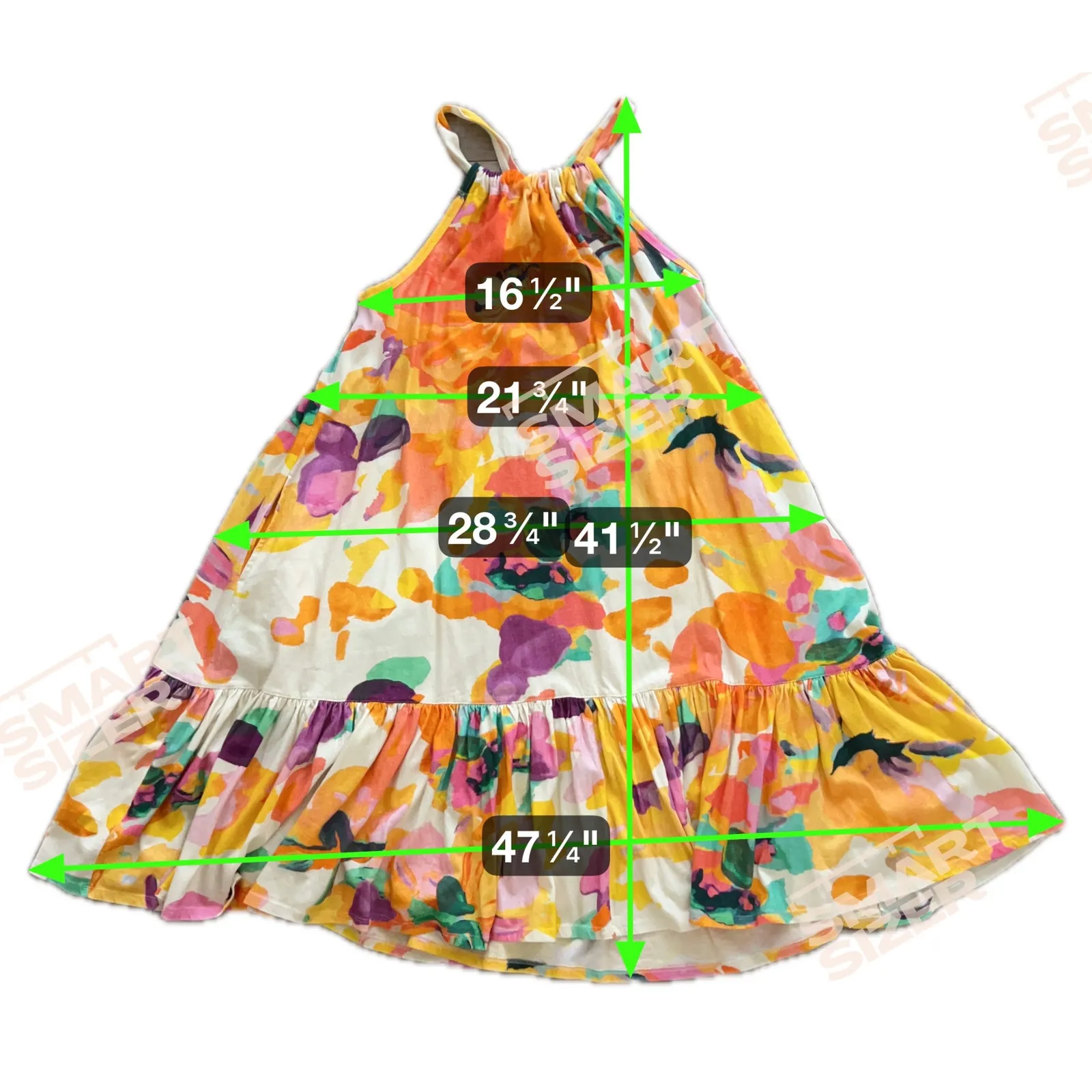 Anthropologie Daily Practice Frida Cross-back Midi Dress Floral S Lounge Tropic - Image 7