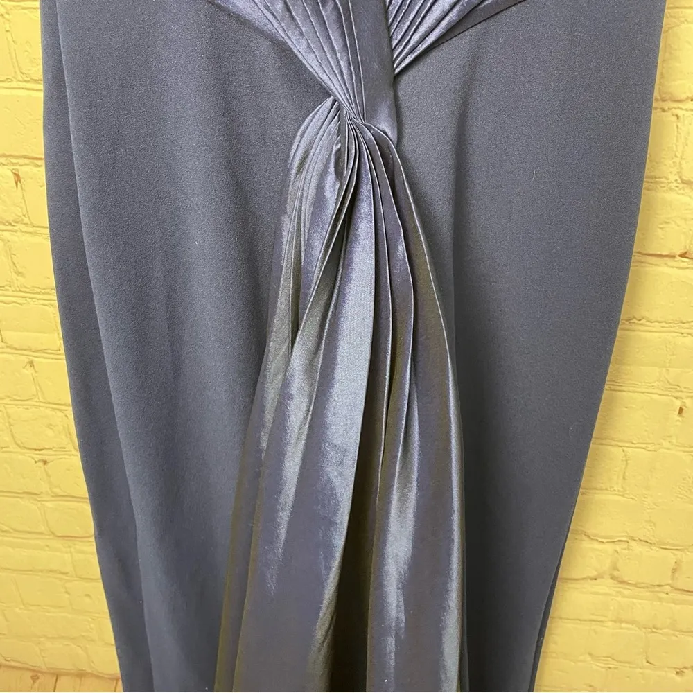 NEW Tadashi Shoji Navy Blue floor length Formal Dress Size 8 51092 dark romance - Image 8