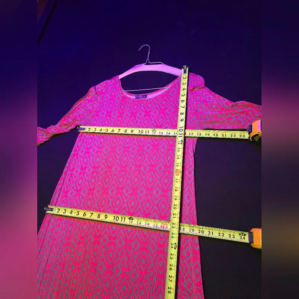 Market & Spruce Women's Rayon Round Neck Short Sleeve Knee Length Dress Size M - Image 13