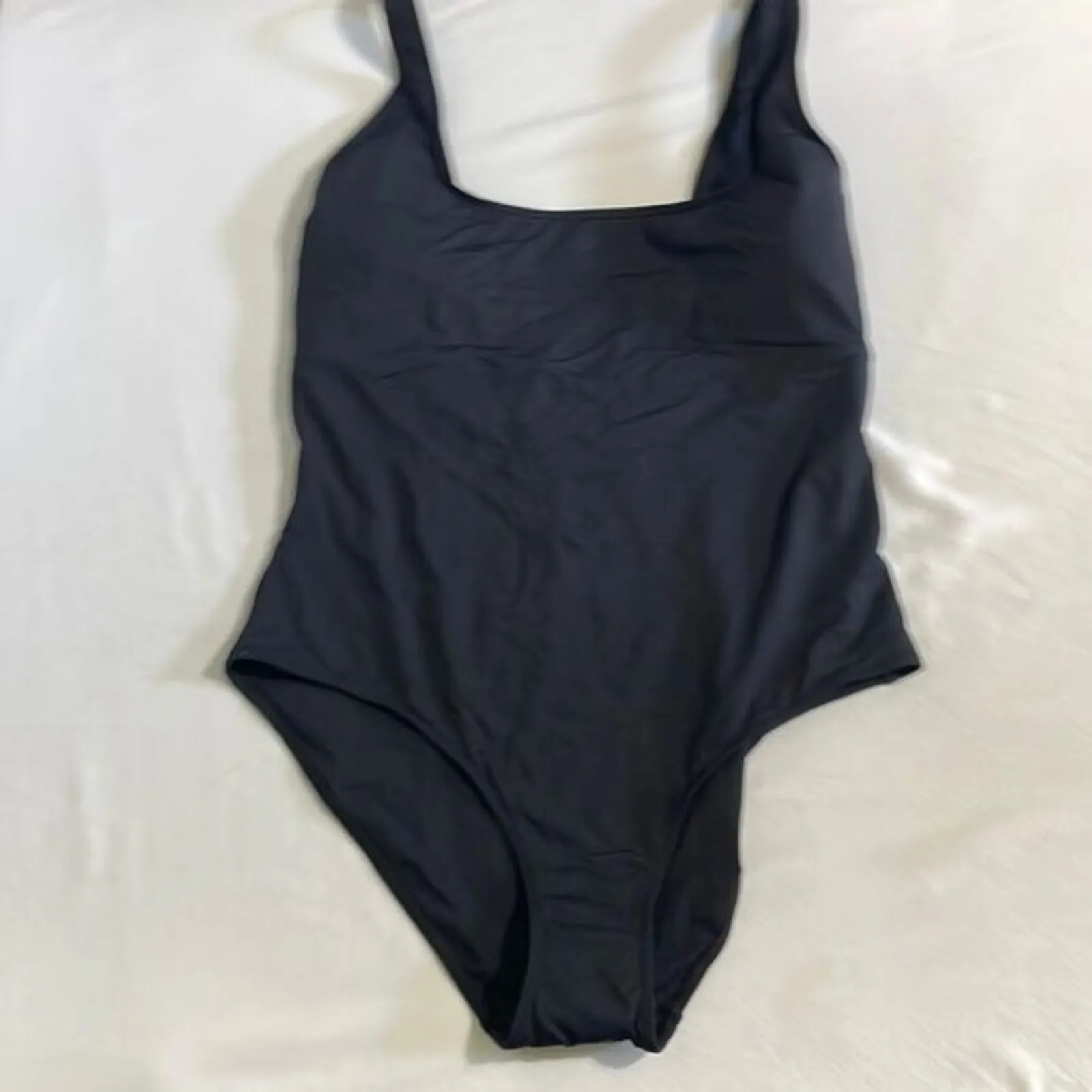 Everlane · XL · Square-Neck One-Piece Swimsuit · ECONYL Nylon · NWT Black - Image 4