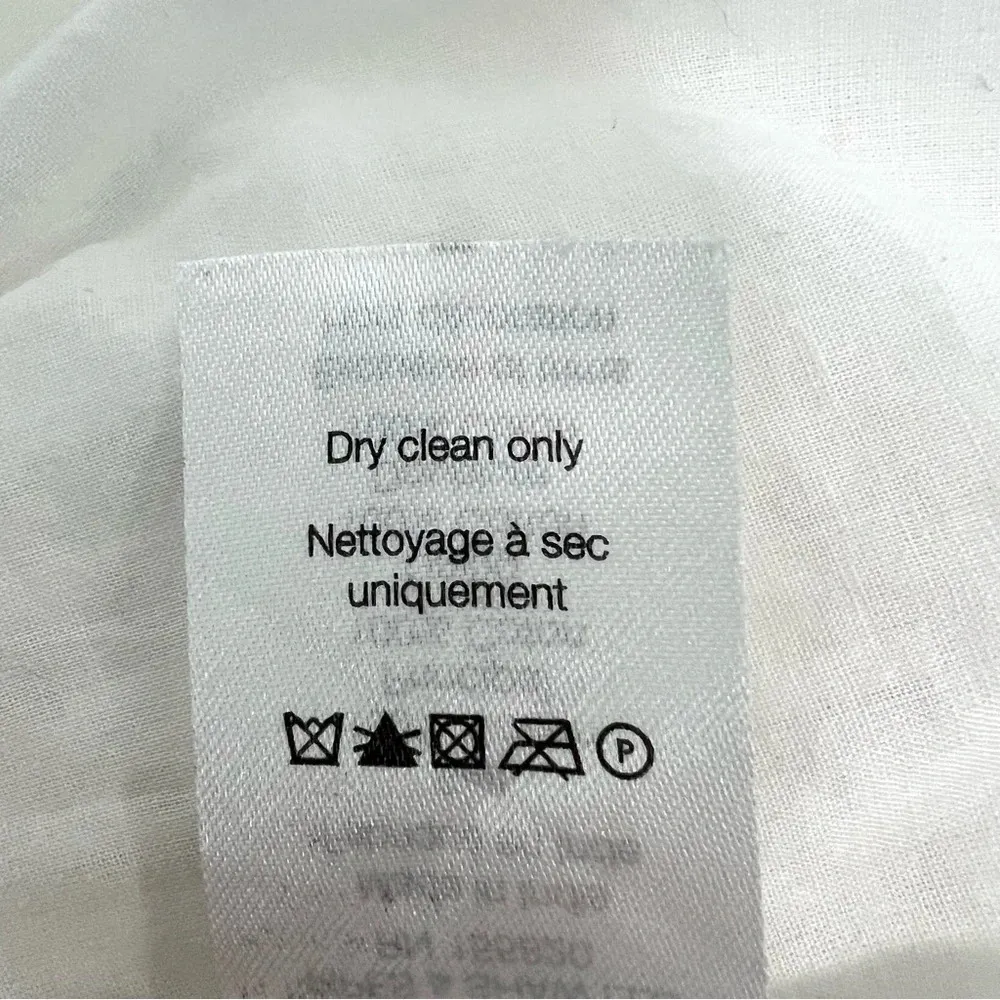 Veronica Beard Kylan Eyelet Lace Long Sleeve Dress White Minimalist Size 6 - Image 10