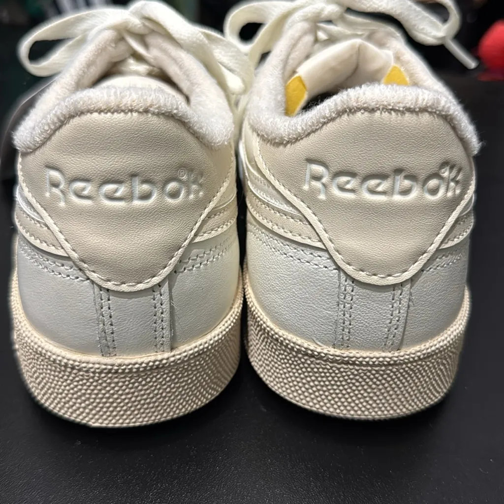 Reebok Club C Revenge Vintage Tennis Cream and White Casual Sneakers - Image 5