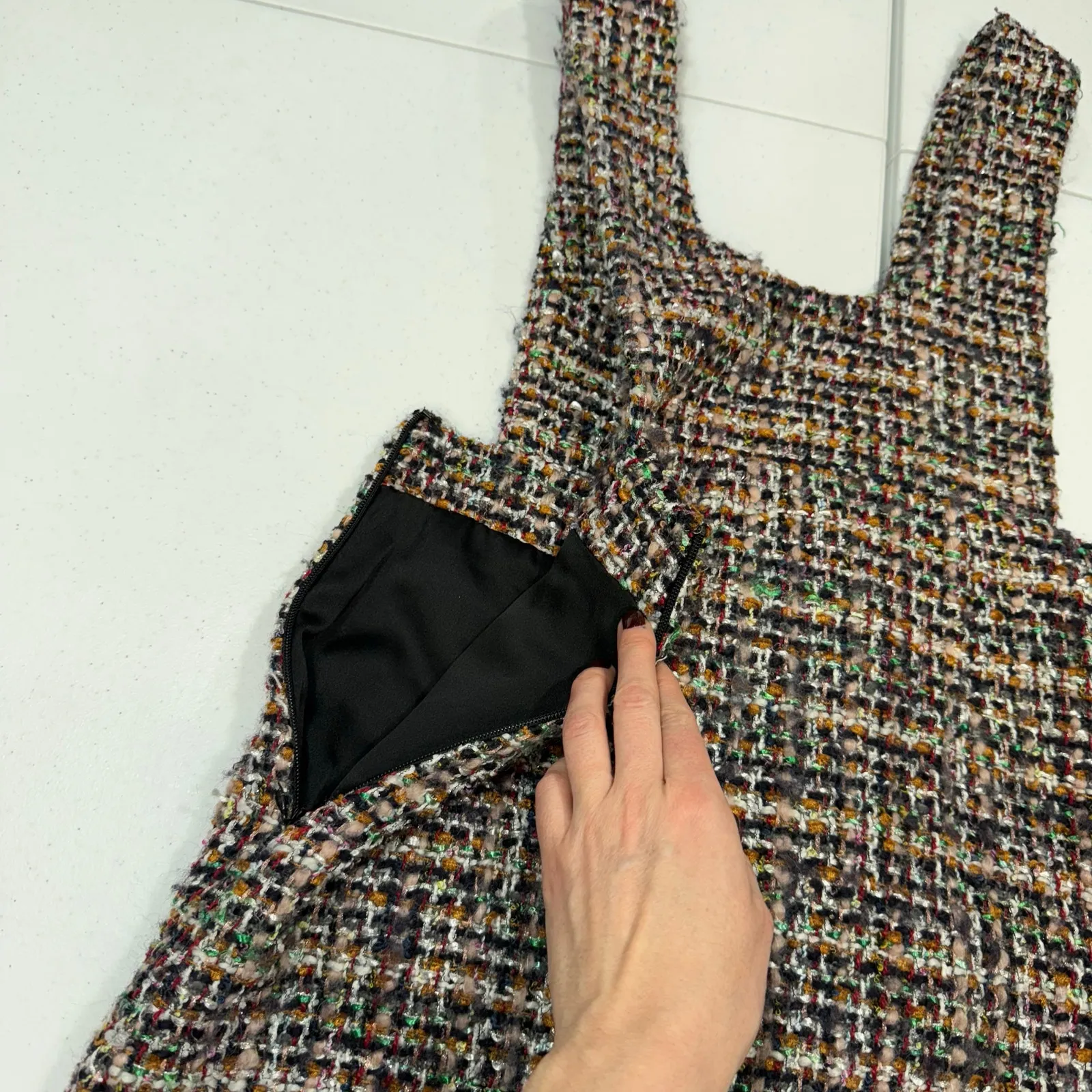 English Factory Tweed Pinafore
Dress Size Small - Image 9