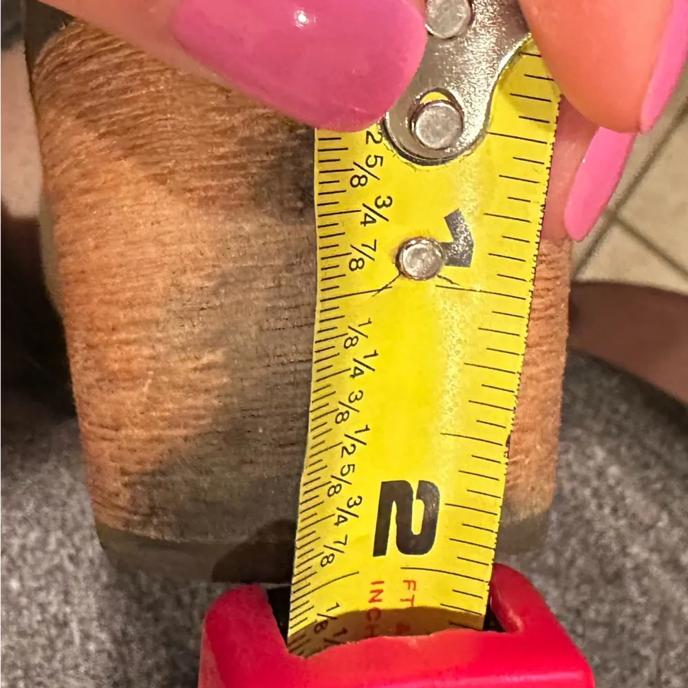 Latigo Tan Kick Woven Split Shaft Booties Blocked Heel. Sz 6M Leather. 2 Inch - Image 12