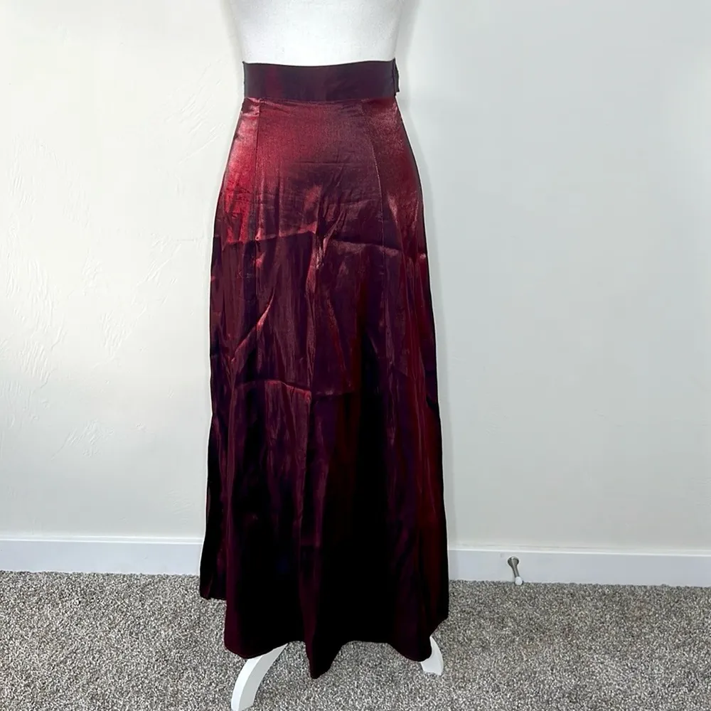 Vintage 90s Formal Skirt Red Size XS - Image 2