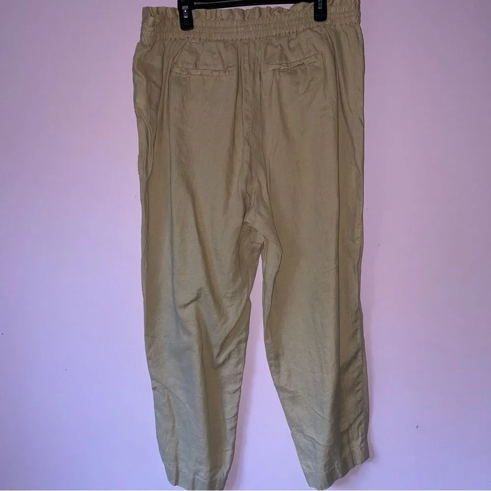 Lauren Ralph Lauren Size 16W 100% Linen Pants Pull On - Image 5