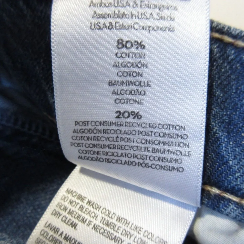 NWT Mother The Ditcher Roller Sneak in Heart Throb Slouchy Wide Leg Jeans 33 Blue - Image 5