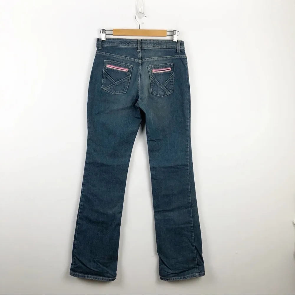 Marc Jacobs Boot Cut Pink Accent Pocket Jeans Sz 6 - Image 7