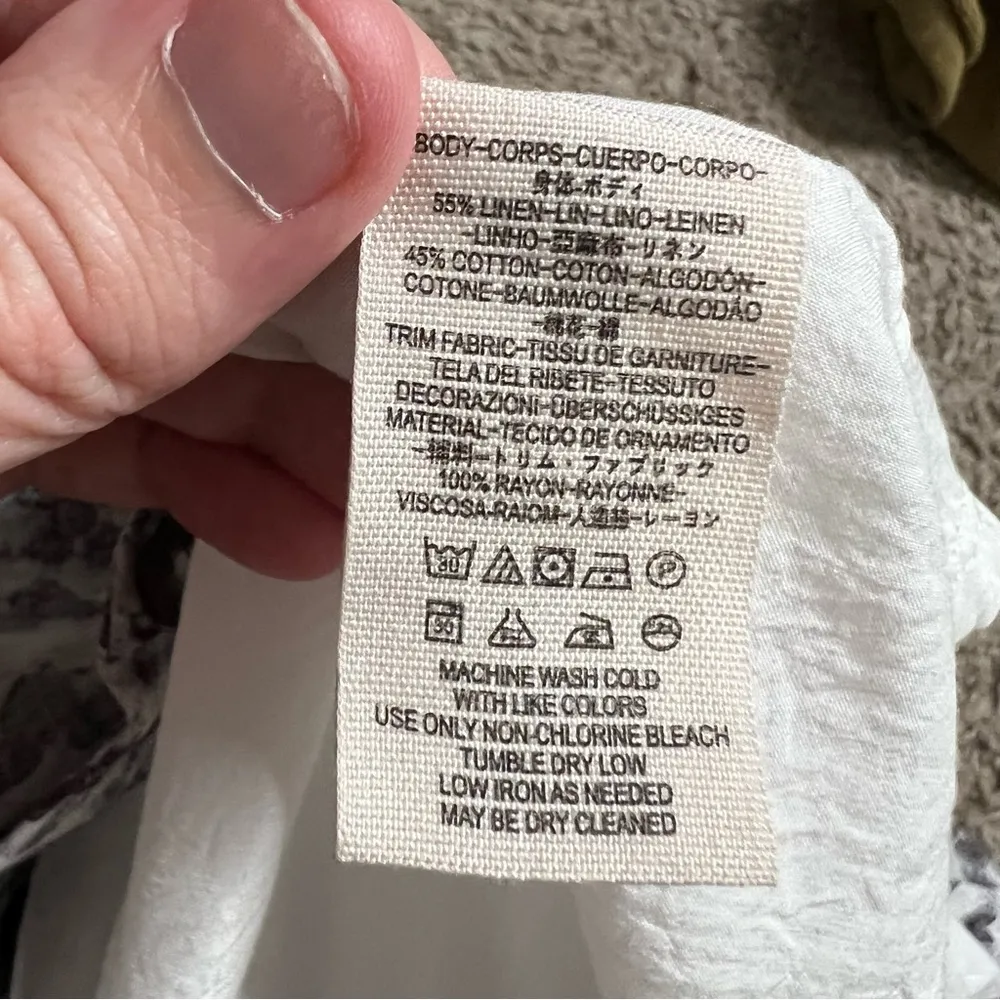 Free People Italian Love Story Snakeskin Button Down Mini Dress XS Women’s Gray - Image 5