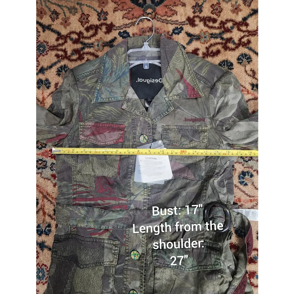 Camoflower military jacket size 34 USA S B29 - Image 8