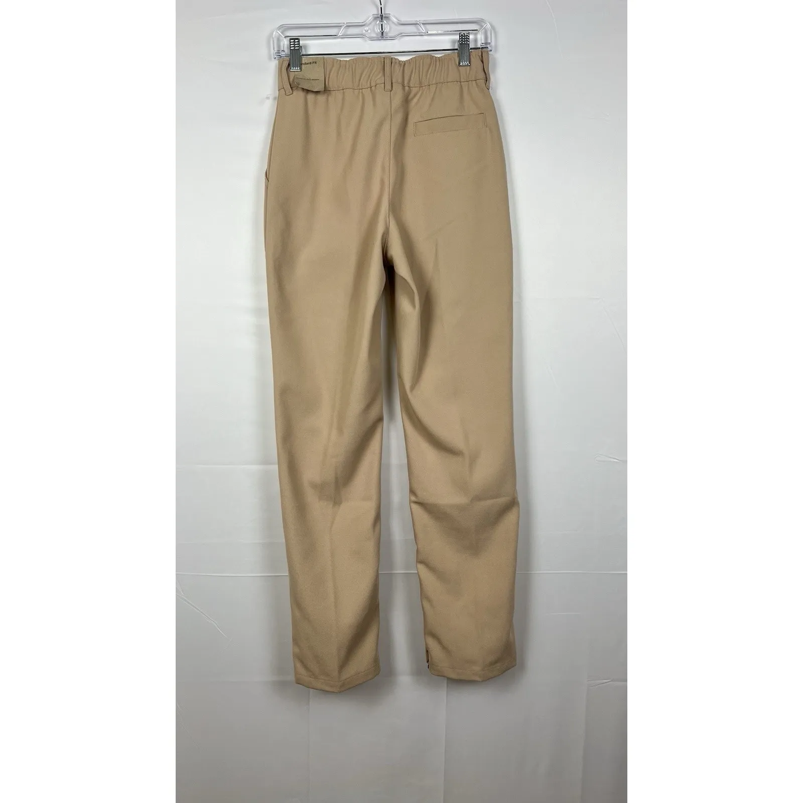 NEW Womens Nike Air Jordan Woven Straight Leg High Rise Light Brown Pant Sz XS - Image 10