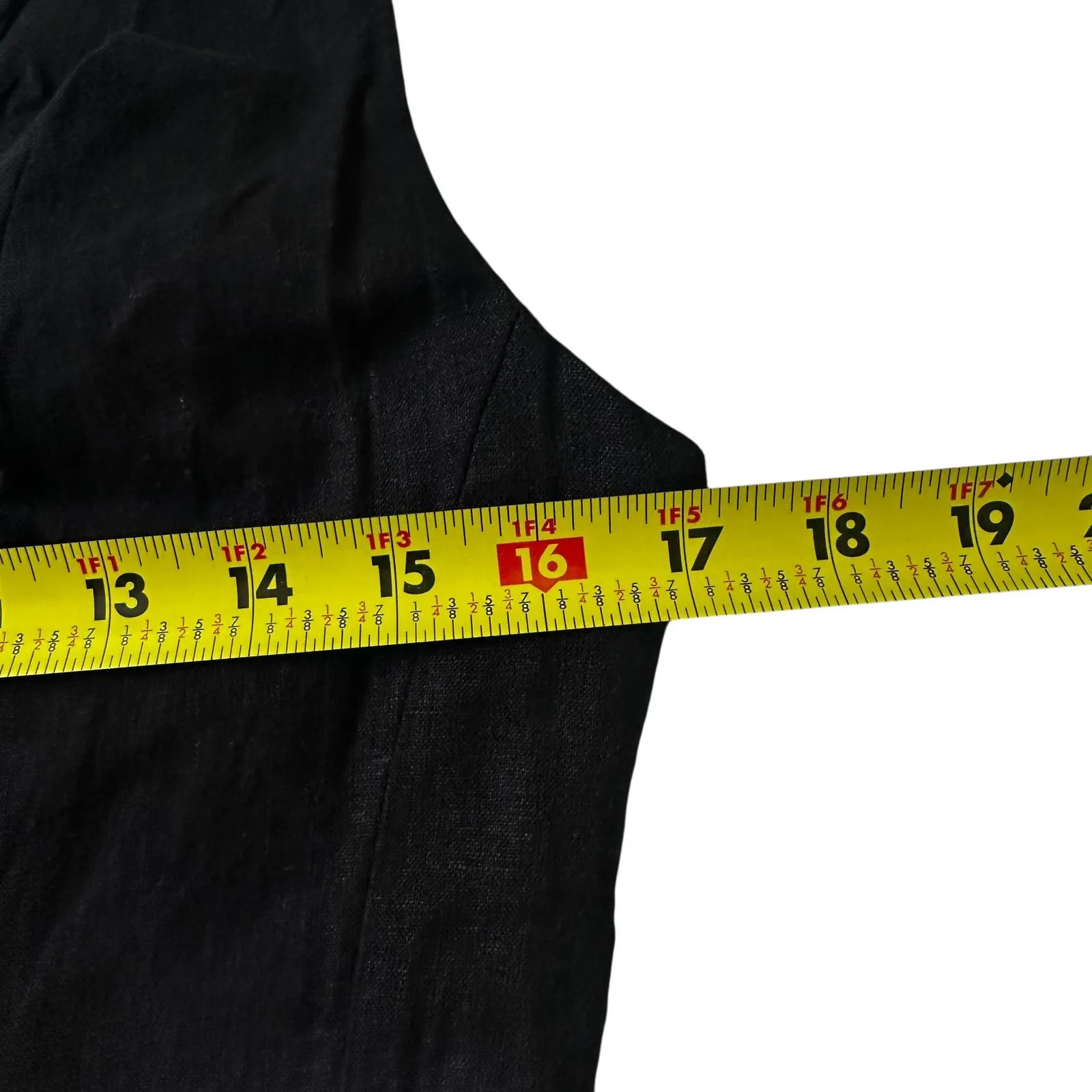 Rachel Zoe Black Linen Blend A-line Dress w/ Pockets Women's Size 4 NWT | 55-58 - Image 4