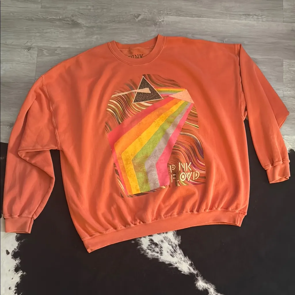 🧡UO•Pink•Floyd Oversized Crewneck Band Sweatshirt🧡 - Image 2
