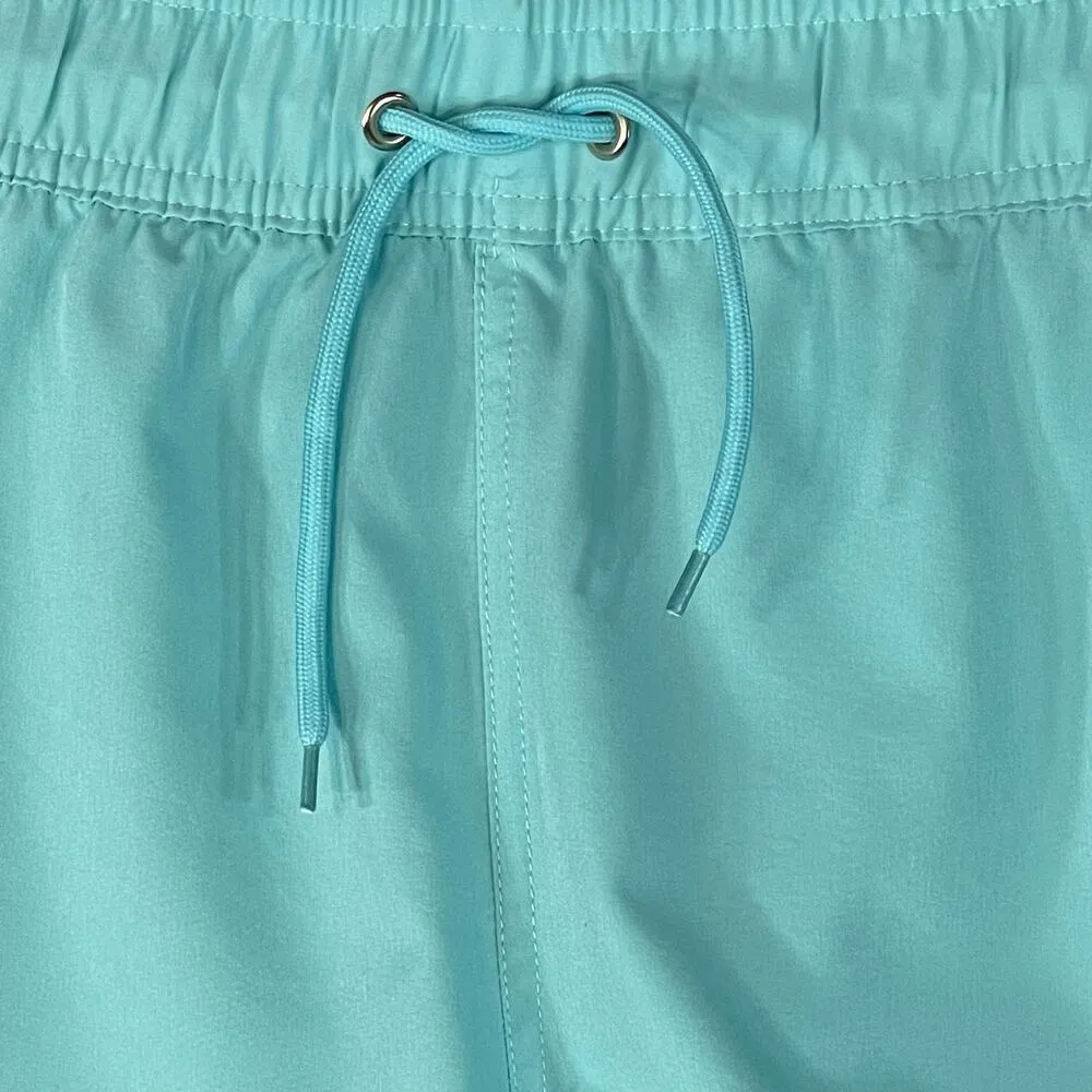 Kyodan Swim Large Board Shorts UPF Quick Dry Elastic Waist Drawstring Turquoise - Image 2