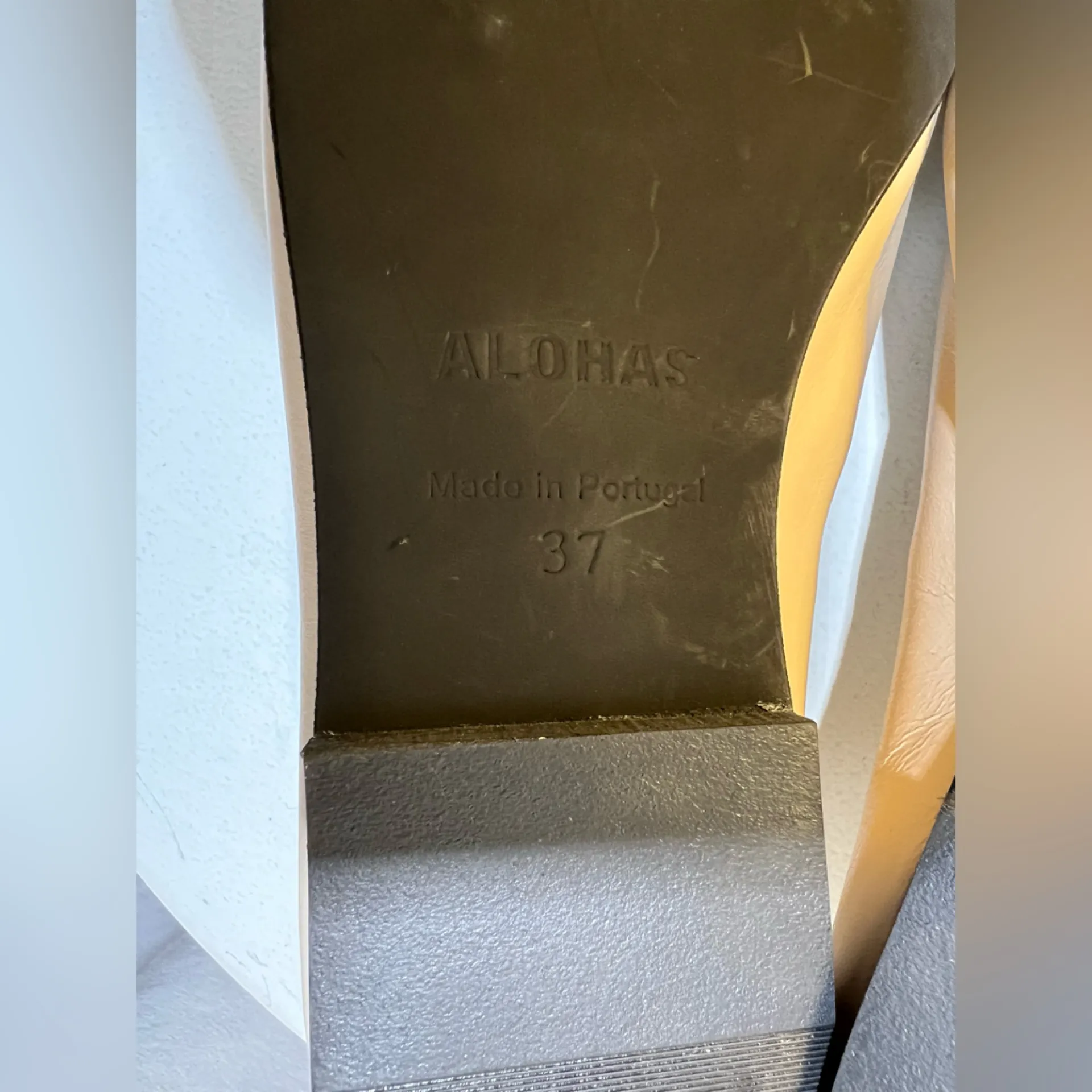 ALOHAS Rosalind Cream Leather Ballet Flats | 37 - Image 6