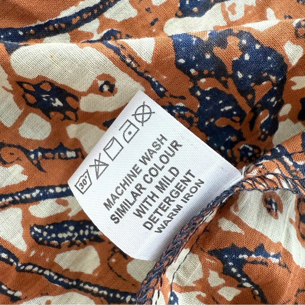 LOVE THE LABEL Anthropologie Mirabelle Ruffled Maxi Dress Brown Floral Sz M NWT Size M - Image 12