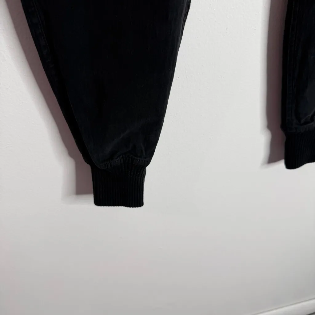 James Perse Women’s Mixed Media Pant In Black Small (1) Casual Resortwear Comfy - Image 8