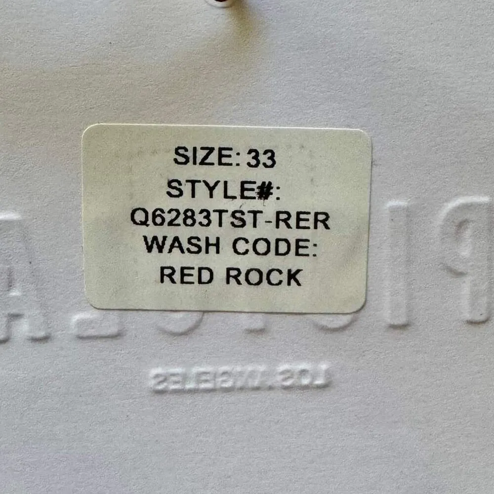 PISTOLA Patch Pocket Button Fly Cropped Utility Pants Red Rock Terracotta NWT 33 - Image 6