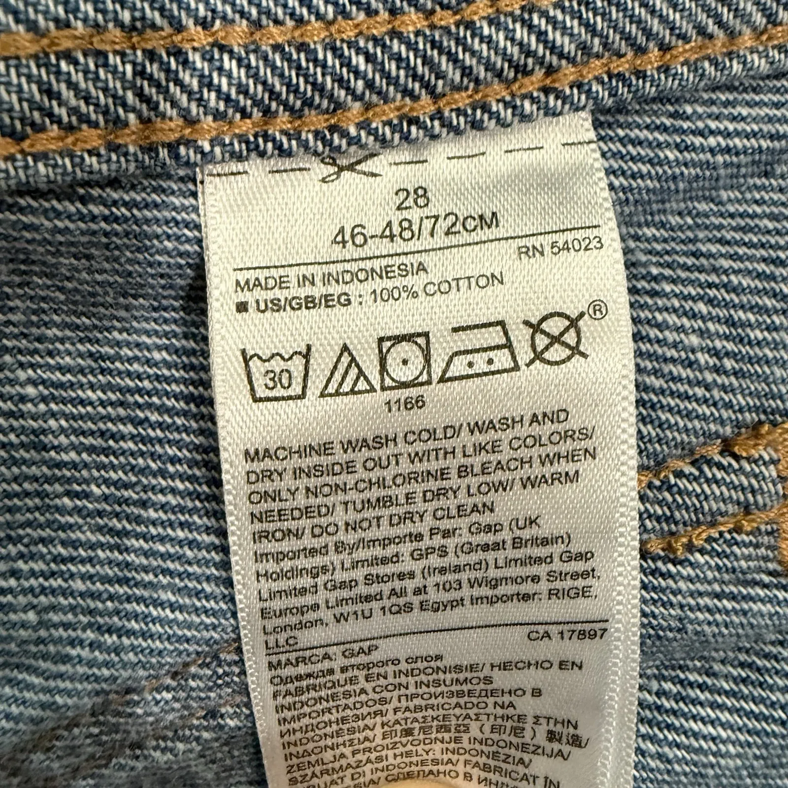 Gap Button Front Denim Jean Mini Skirt Women 28 S Y2K Patch Pocket Western Boho - Image 7