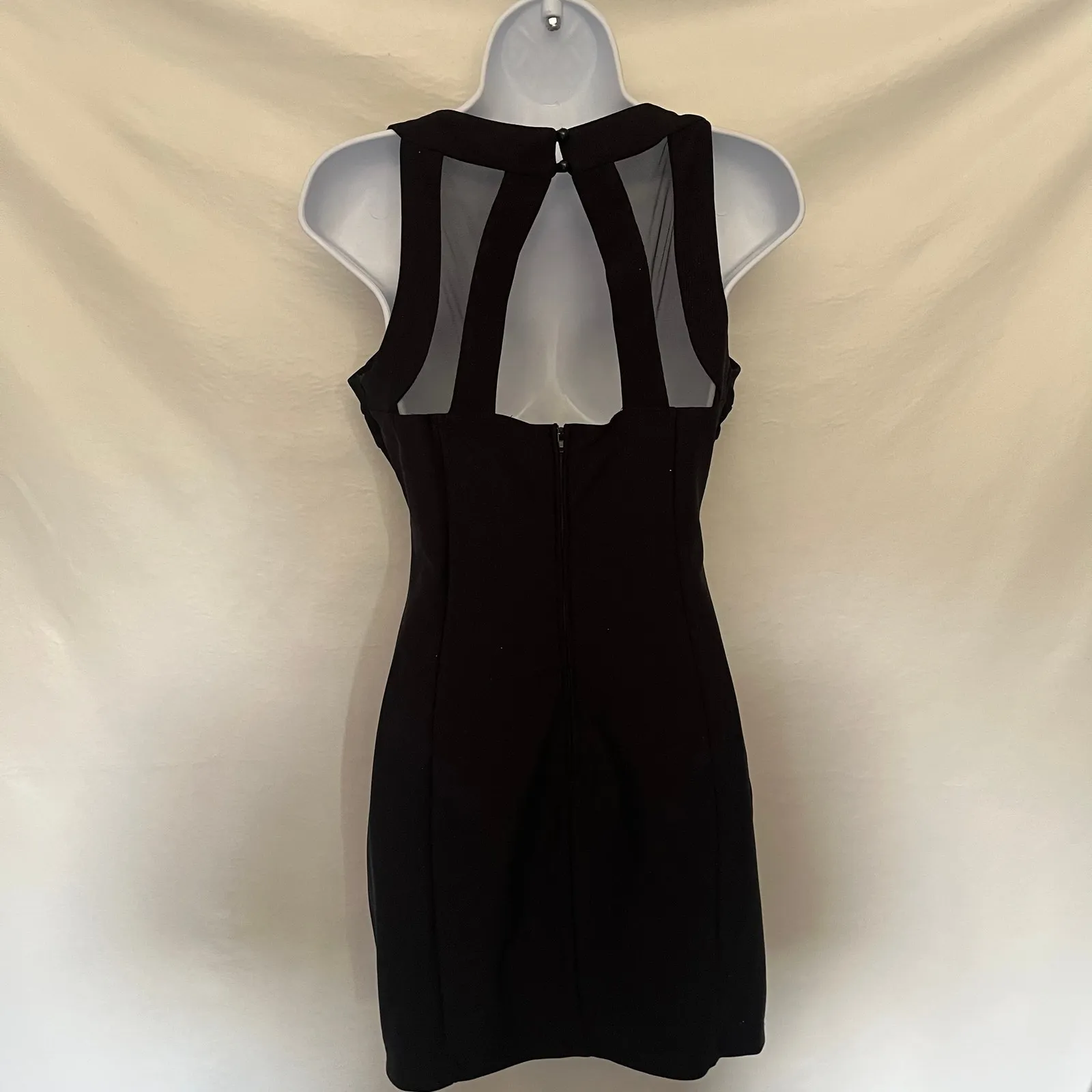 Crystal Doll Bandage Bodycon Dress Sz 3 Y2K Clubwear Sparkly Mini Cutout NWT LBD - Image 5