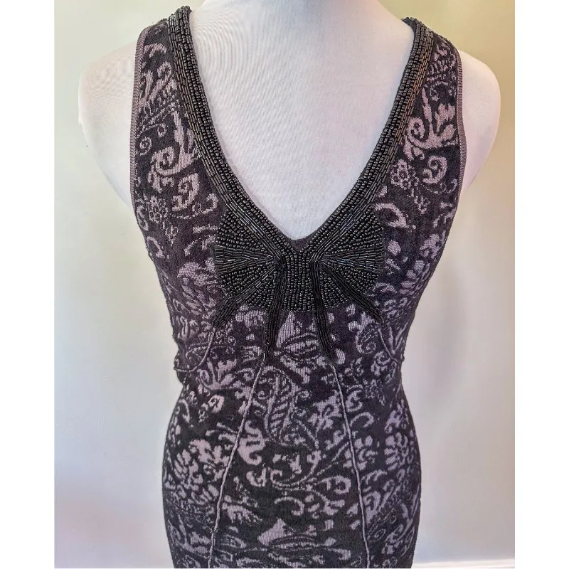 Free People Starstruck Knit Jacquard Beaded Dress - Image 4