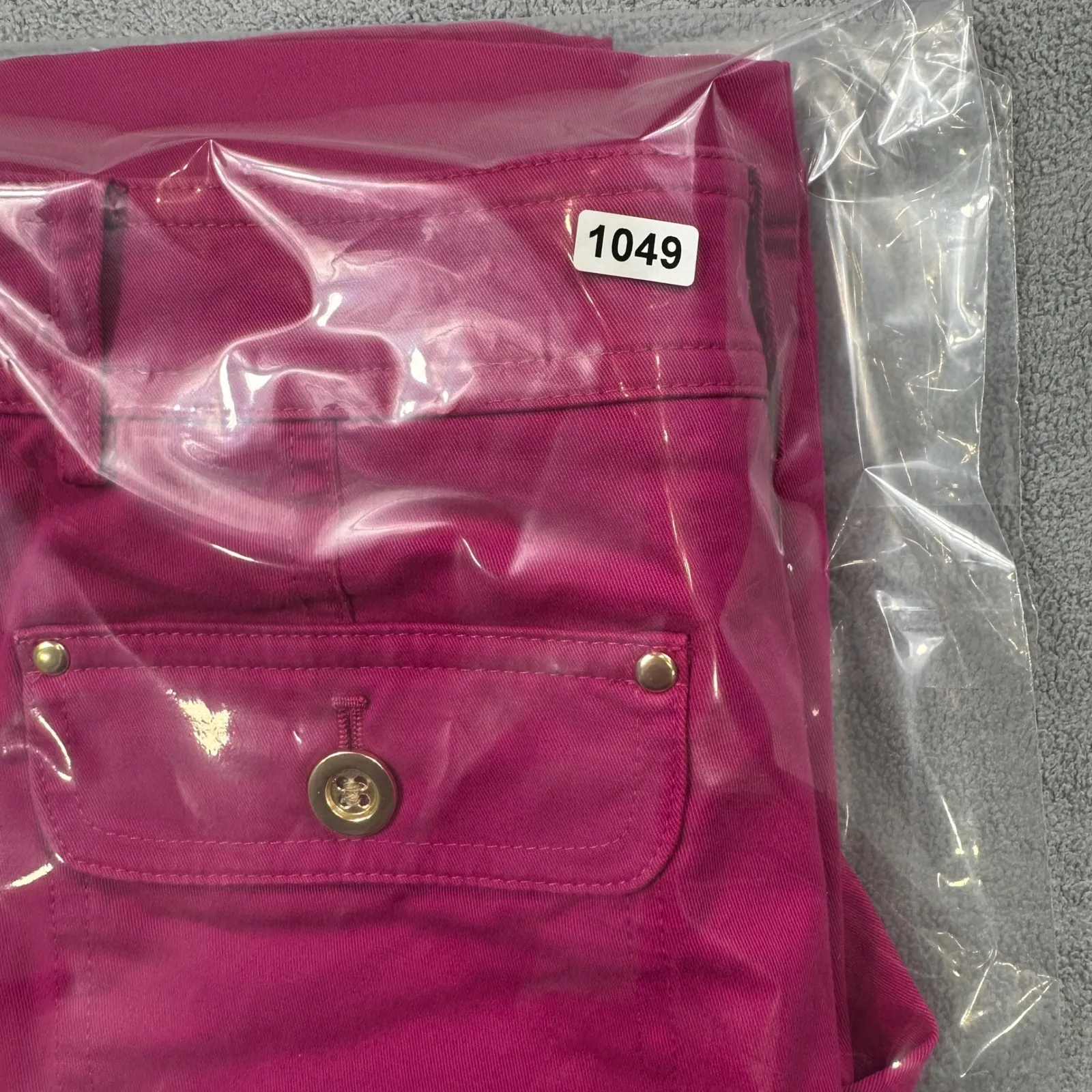 Cache Bermuda Shorts Womens 0 29 W Hot Pink Low Rise Gold Accents Cotton Blend - Image 9