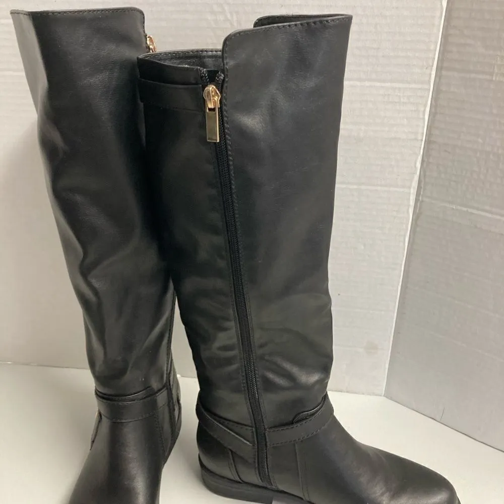 MONTANA BAMBOO, 17”, Side Zip Black Riding Boots, 6‎ - Image 11