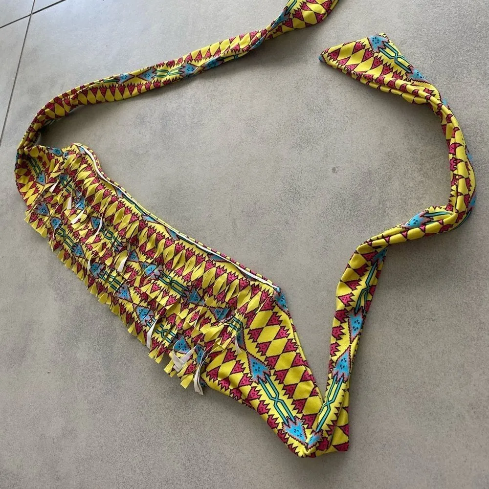 Beach Riot‎ Bandeau Fringe Bikini Top - Image 4