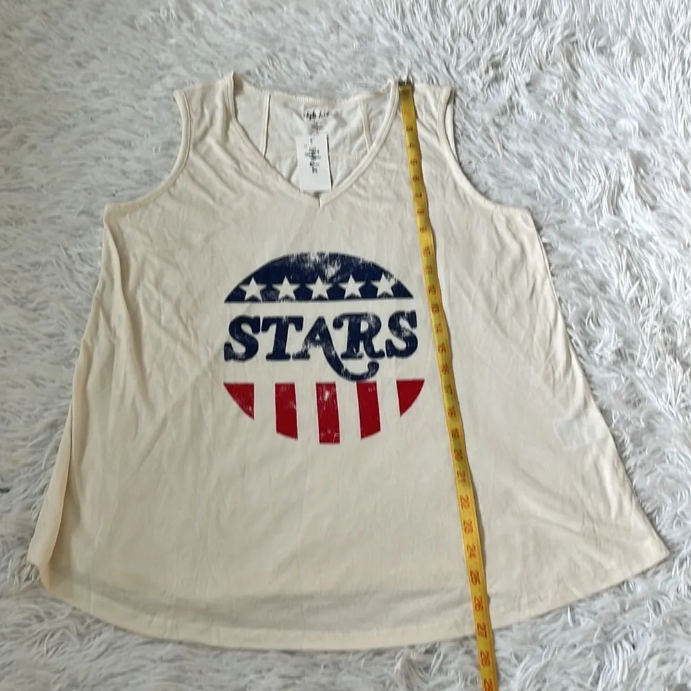 Style & Co Women’s American Stars graphic tank top ivory cream size XL - Image 6