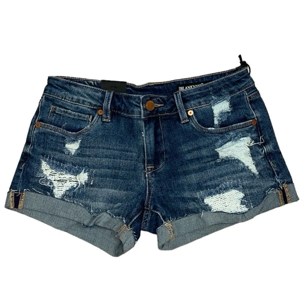 Blank NYC Fulton Roll up Distressed Denim Shorts(Size 24) - Image 2