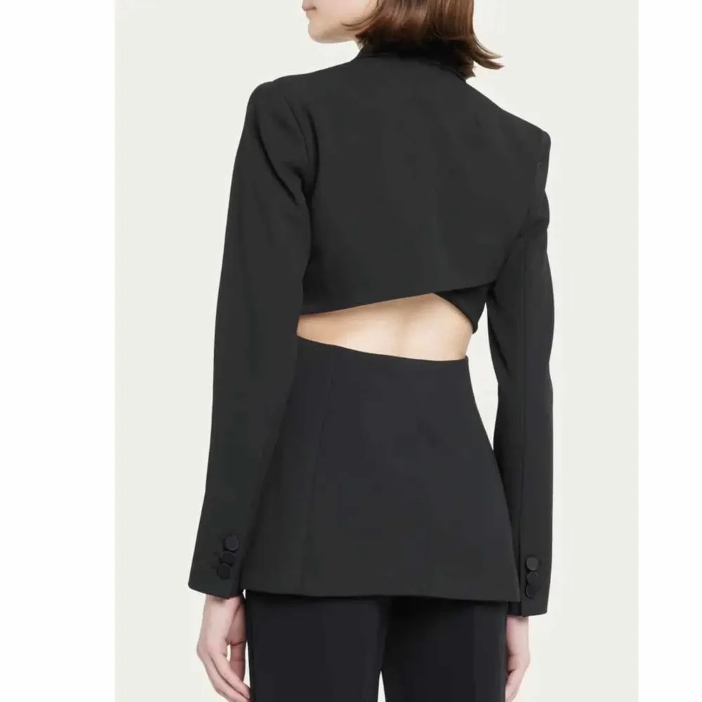 A.L.C. Carlyle Open-Back Jacket Coat Size 4 Black - Image 4