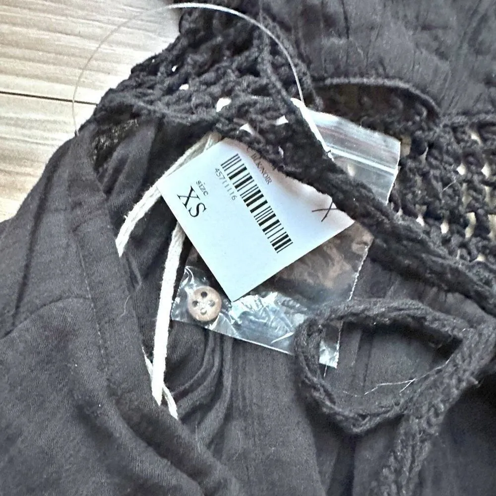 FREE PEOPLE | NWT Show Off Crochet Mini Dress Halter Open Tie Back  | Size XS - Image 9