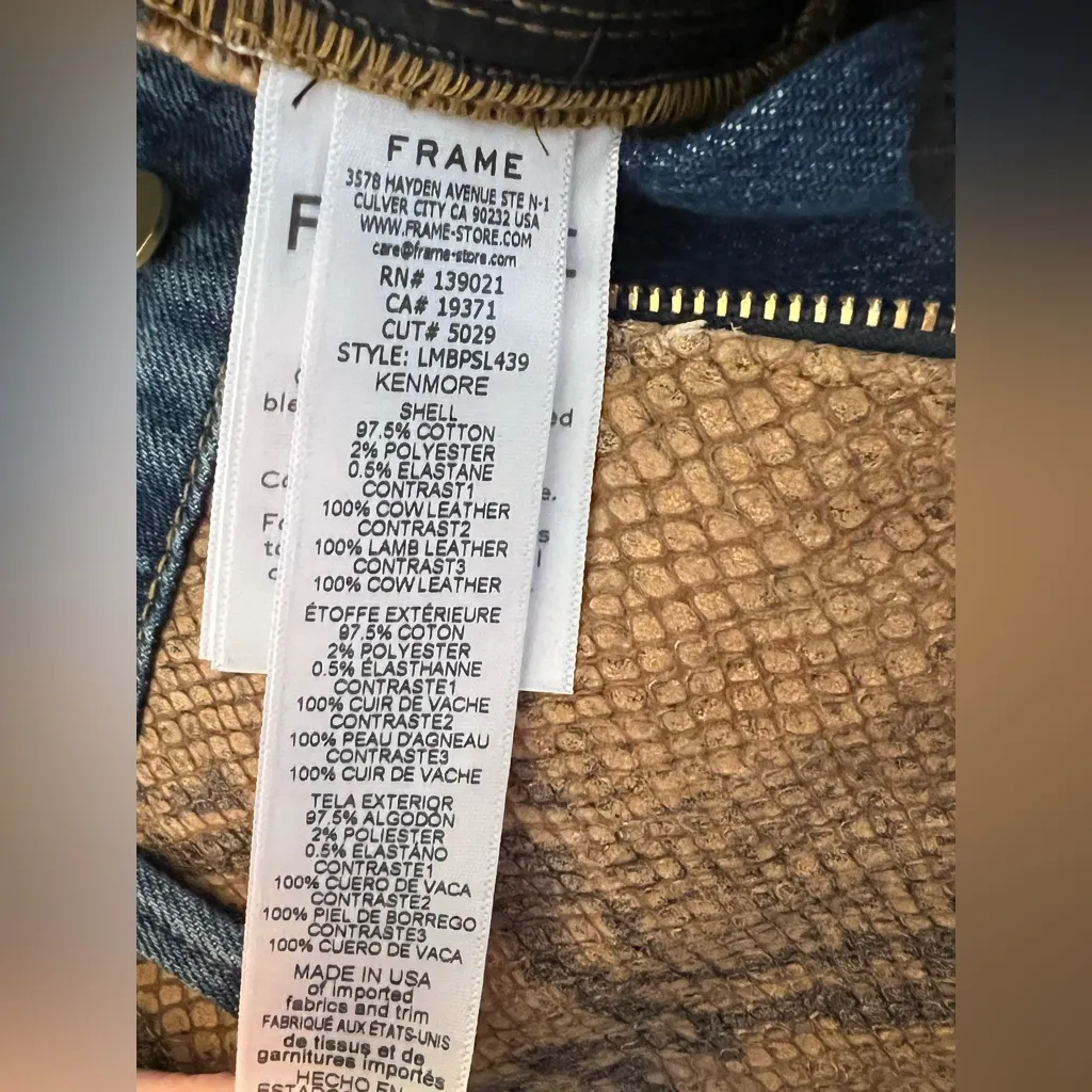 Frame Le Mini Boot Patchwork Jeans, Sz. 24, Women’s, NWT - Image 11