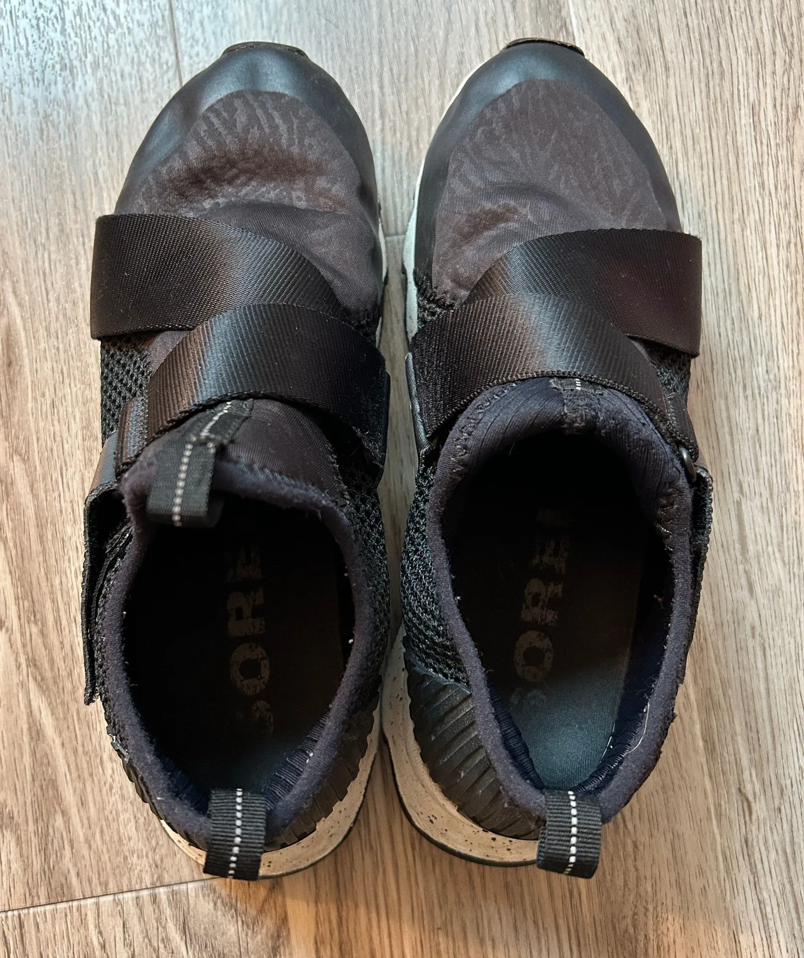 SOREL Women's Sneakers Kinetic Sneak Black/Sea Salt Size 8 - Image 8